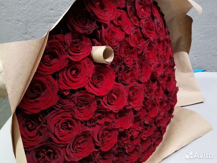 101 роза Букеты 15 25 35 51 101 201 Роза Доставка