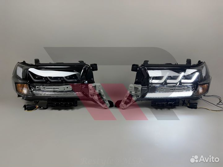 Фары Toyota Land Cruiser 200 с16г Темные