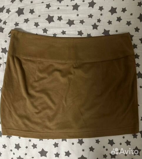 Мини-юбка рыжая motivi ковбойский стиль