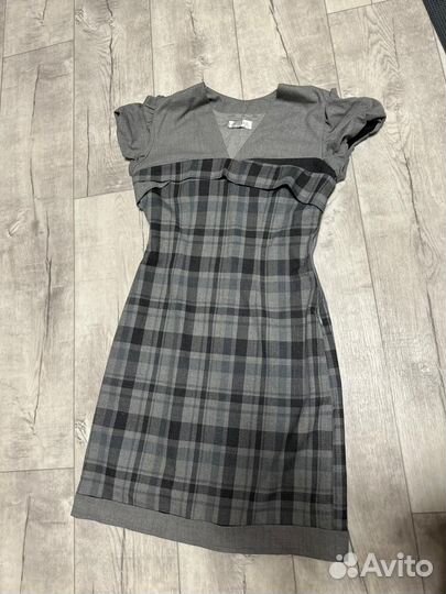 Платье серое женское