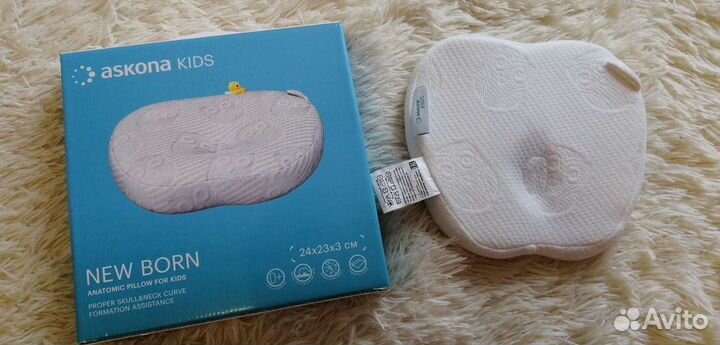 Ортопедическая подушка askona New Born, 24x24