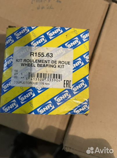 Подшипник задний ступичный renault nissan