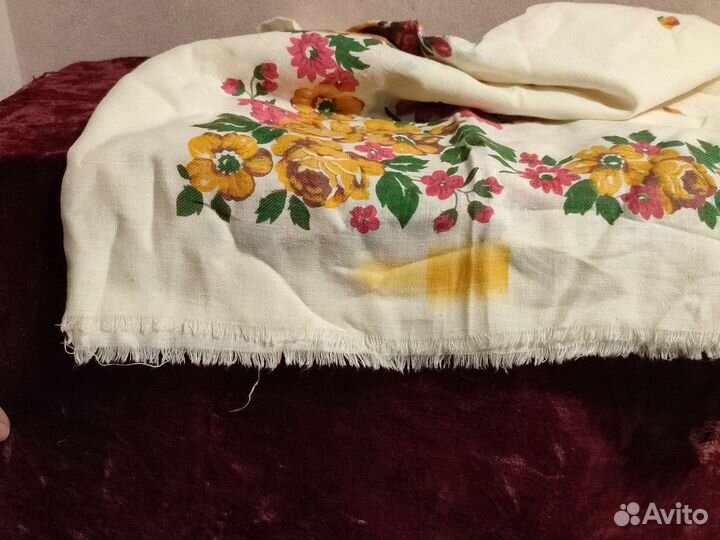 Платок на голову, шерсть ссср, 81*81 см