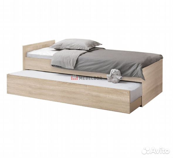 Выдвижная кровать Боровичи и матрас Икея Malvik