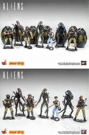 Фигурки Чужих и Космодесантников из фильма