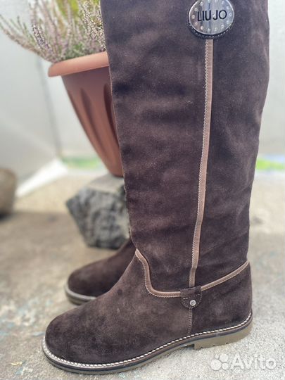 Liu Jo сапоги замшевые 38 размер