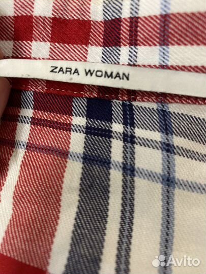 Рубашки в клетку zara размер S