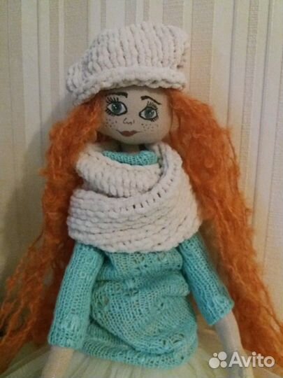 Кукла текстильная ручной работы 50 см
