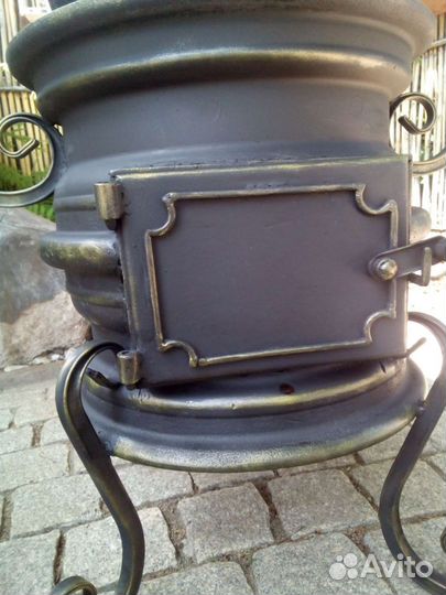 Дизайнерская функциональная печь под казан