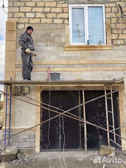 Облицовка дагестанским камнем