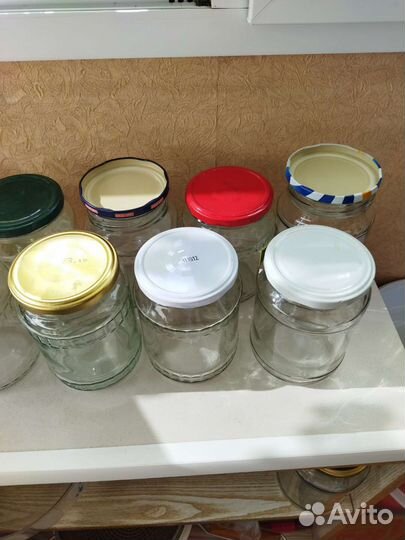 Банки стеклянные 0,8л., 0,5 л., 1л., 1,2 - 1,3 л