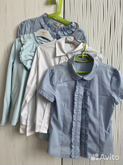 Школьная одежда для девочки, 8 вещей, 128