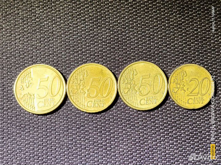 Монеты 50 cent euro 2002