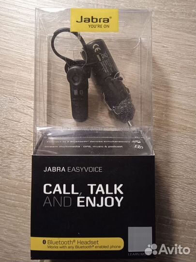 Гарнитура Bluetooth Jabra easyvoice Black черная