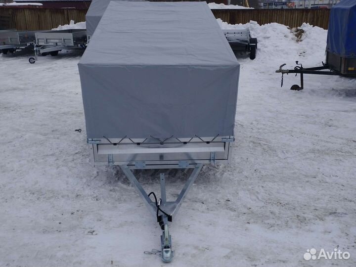 Прицеп легковой оцинкованный 2.53*1.33 с тентом