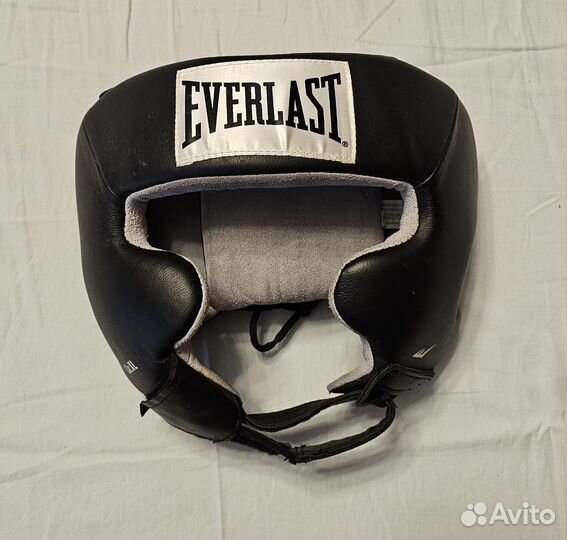 Шлем боксерский Everlast кожаный XL