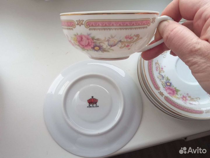 Китайский сервиз kfz porcelain из тончайшего фарфо