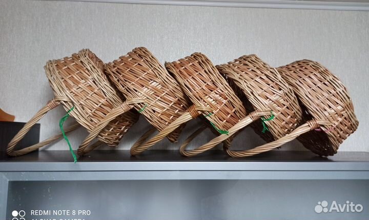 Корзина плетеная с ручкой