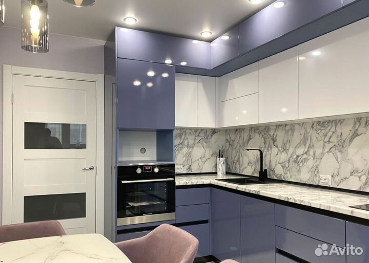 Кухня Сиреневая напрямую от фабрики на заказ