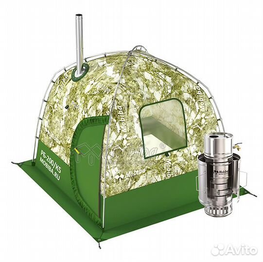 Походная баня «Кайфандра» рб-200/К5 с печью Жига 3