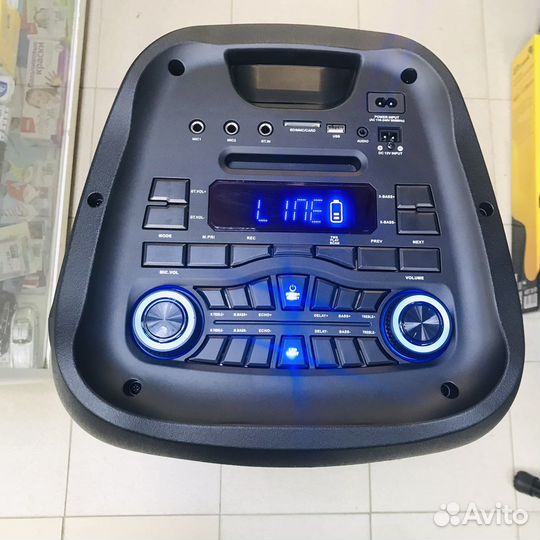 Большая караоке колонка 120вт Blueooth \usb \fm
