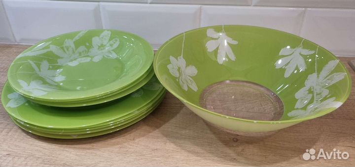 Тарелки, салатник, набор Luminarc