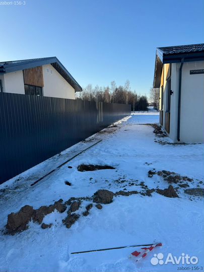 Забор под ключ с установкой