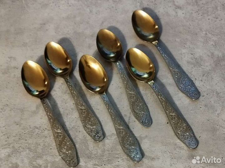Чайная ложка позолота