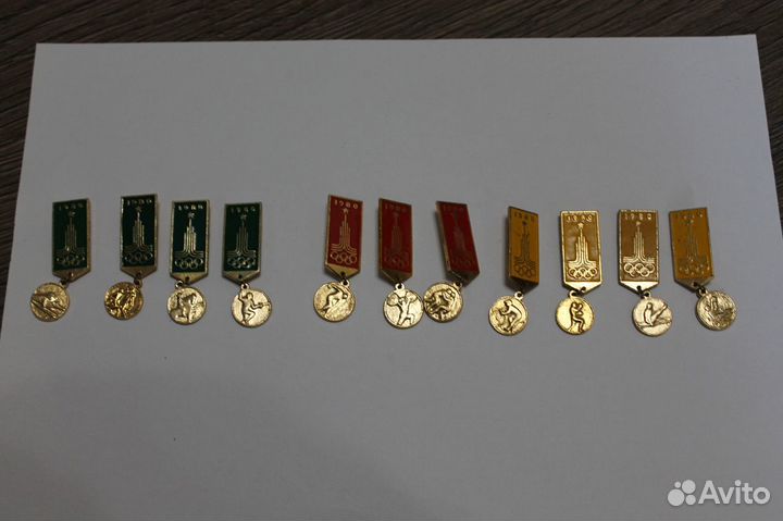 Значки олимпиада 1980