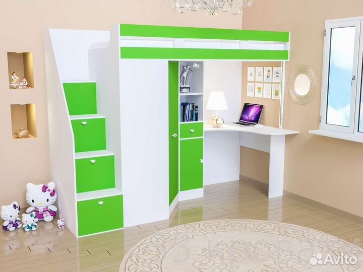 Детская кровать-чердак много вариантов расцветки 6