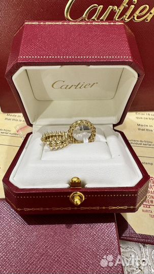 Серьги Cartier Clash золото 585 пробы