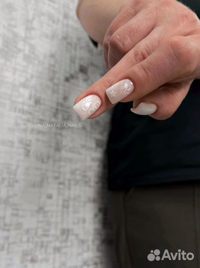 Маникюр с покрытием и укреплением гелем