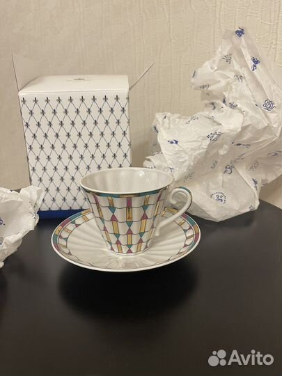 Чашка с блюдцем Императорский фарфоровый завод