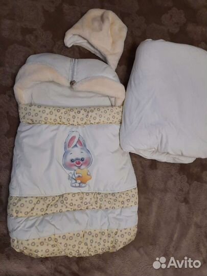 Конверт на выписку, в коляску зима - осень