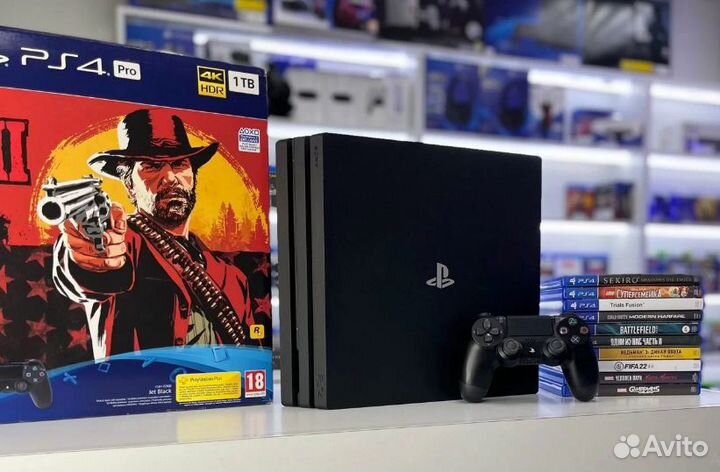 Sony playstation 4 pro,2 джойстика
