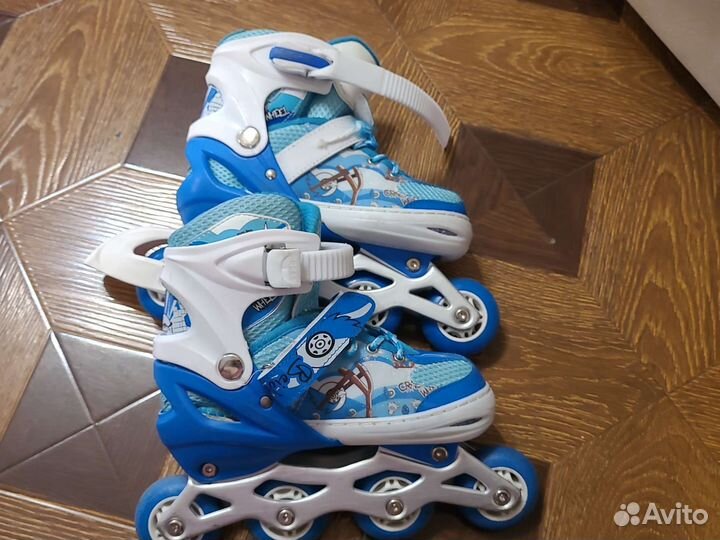 Роликовые коньки детские с защитой