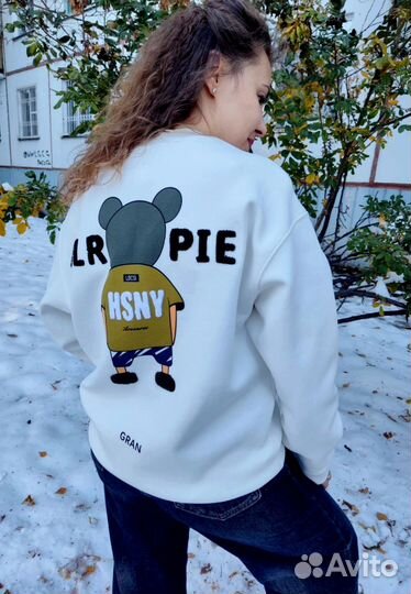 Свитшот вышивка/принт