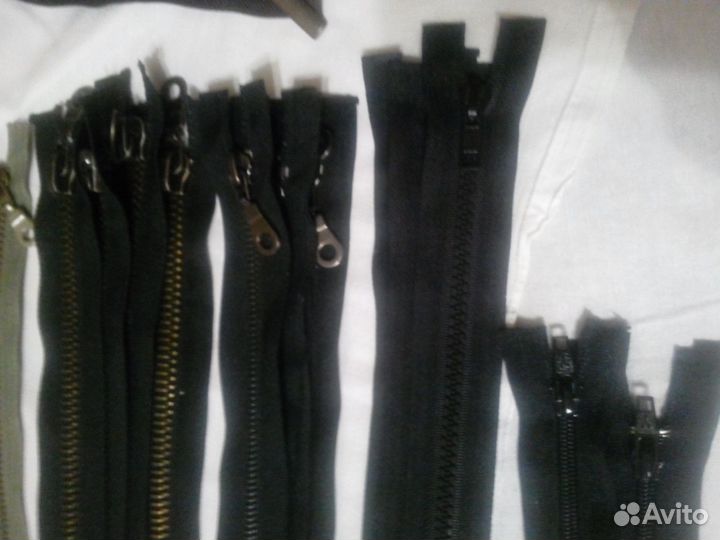 Молнии д/верхн одежды новые 55,65,см металл пласт