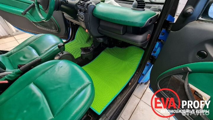 Ева коврики для смарта smart fortwo с багажником