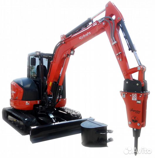 Услуги миниэкскаватора, гидромолот, бур