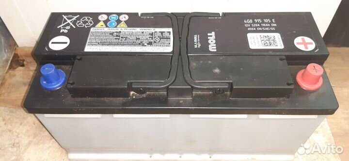 Аккумулятор Moll 110 А/ч б/у