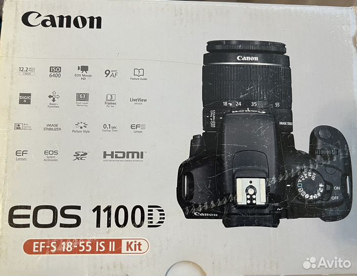 Зеркальный фотоаппарат canon eos 1100d