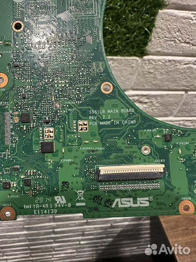 Материнская плата asus s551lb i3-4010u UMA