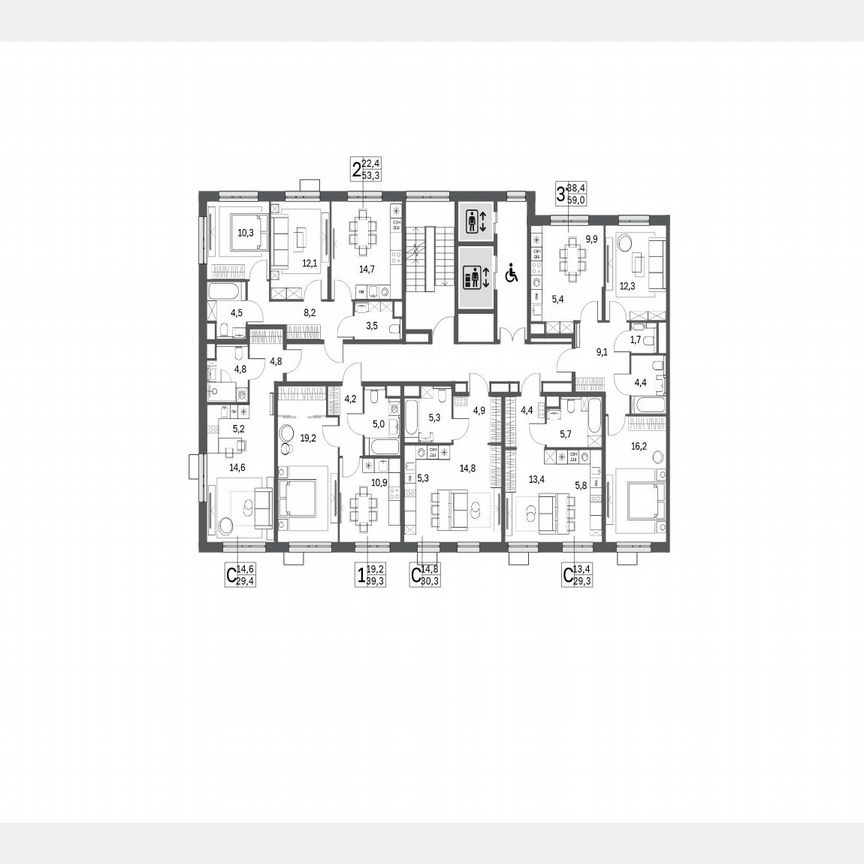 Квартира-студия, 29,4 м², 2/25 эт.