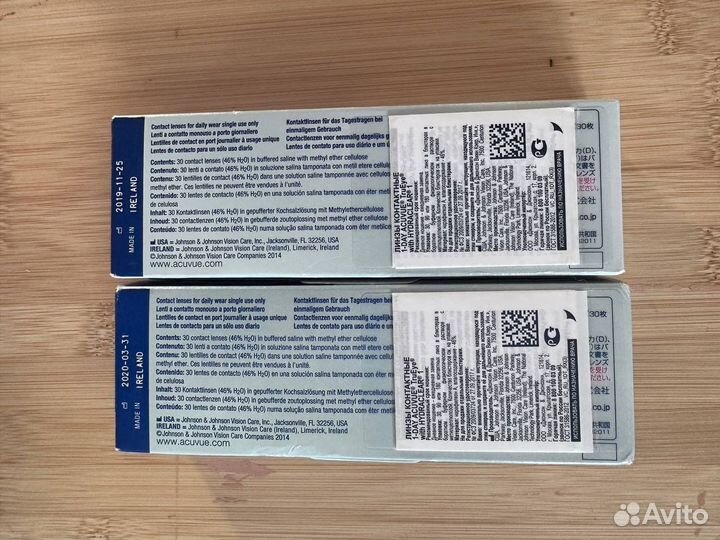 Контактные линзы Acuvue 1 Day Trueye (новые)