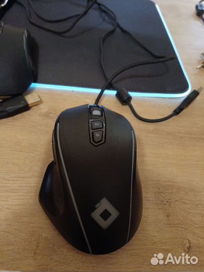 Мышка red square и две мышки defender