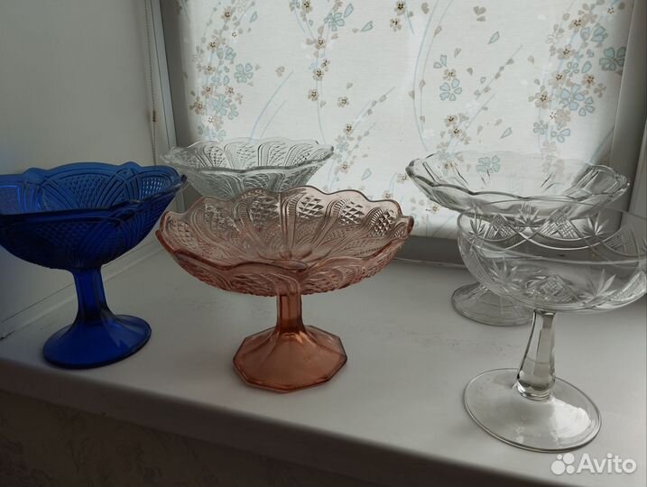 Ваза фруктовница СССР на ножке