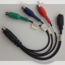 Переходник S-video(9 pin) - S-video/3 RCA