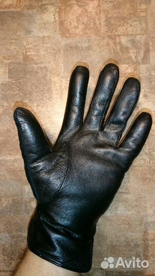 Перчатки мужские кожаные