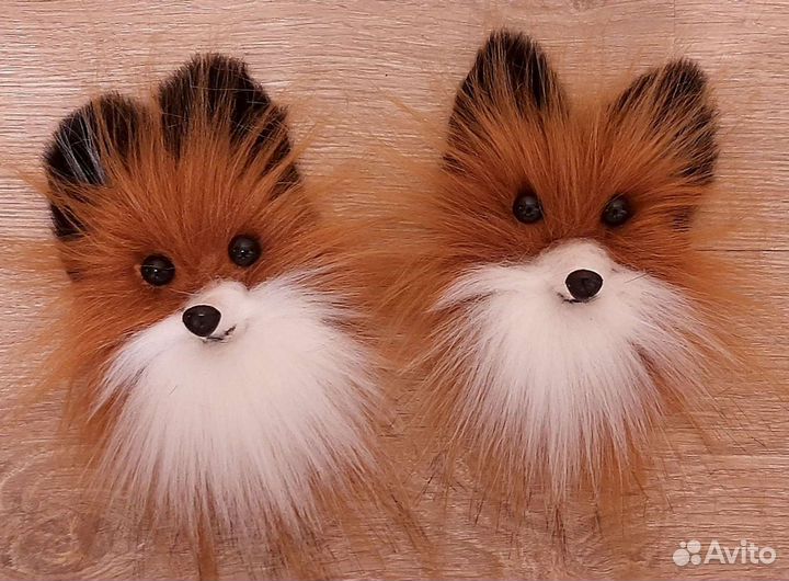 Броши меховые